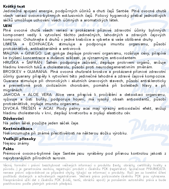 Santée čaj Mix Maxi ovocno-bylinný n.s. 60x2.5g