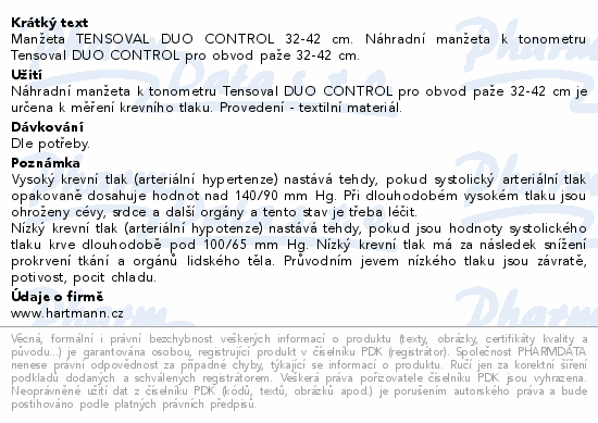 Tonometr digi.TENSOVAL DC náhr.manžeta 32-42cm