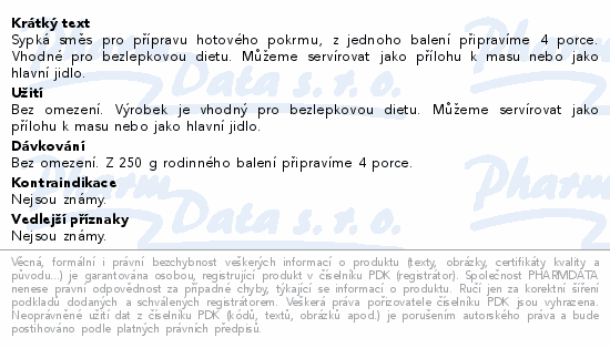 Cizrnové (římské) lívanečky 250g