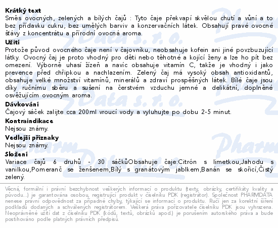 Čaj LH Special Edition Pack - směs čajů 30sáčků