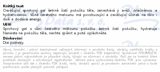Dermacol AR sprch.gel vodní meloun 250ml