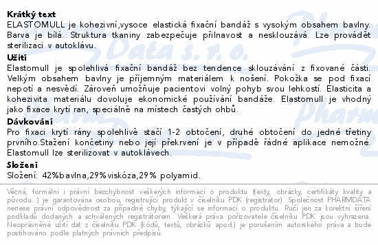 Elastomull obinadlo bílé kohezivní 8cmx4m 20ks