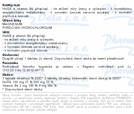 Magne B6 Forte tablety tbl.50