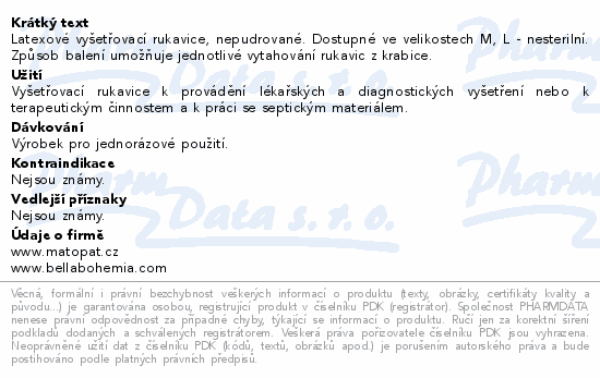 Ambulex P rukavice latexové nepudrované M 100ks