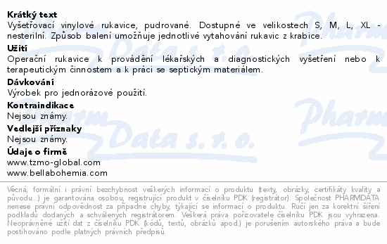 Ambulex Vinyl rukavice vinylové pudrované M 100ks