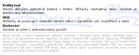 Stříkačka výplachová 140(160)ml Steriwund