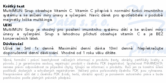 MultiIMUN sirup 330g