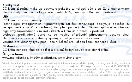 Lirene CC krém magic make-up 30ml