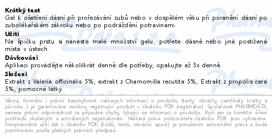 Dologel Gel na prořezávání zoubků 15ml