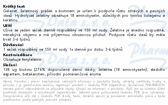 GELACET želatinový prášek sáčky 21ks x 5.3g