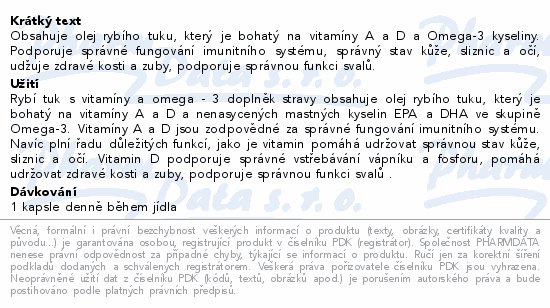 Biotter rybí tuk s vitamíny a Omega-3 kys. cps.60