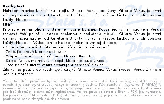 Gillette for Women Venus hlavice 4ks