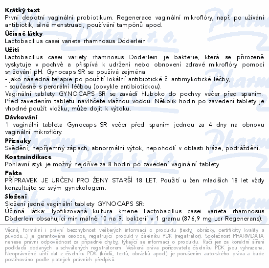 Gynocaps SR tbl.2