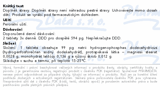 Natrium phosphoricum AKH por.tbl.60
