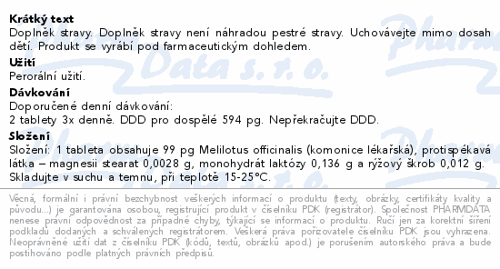 Melilotus officinalis AKH tbl.60