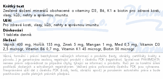 GS Vápník Hořčík Zinek Premium tbl.30