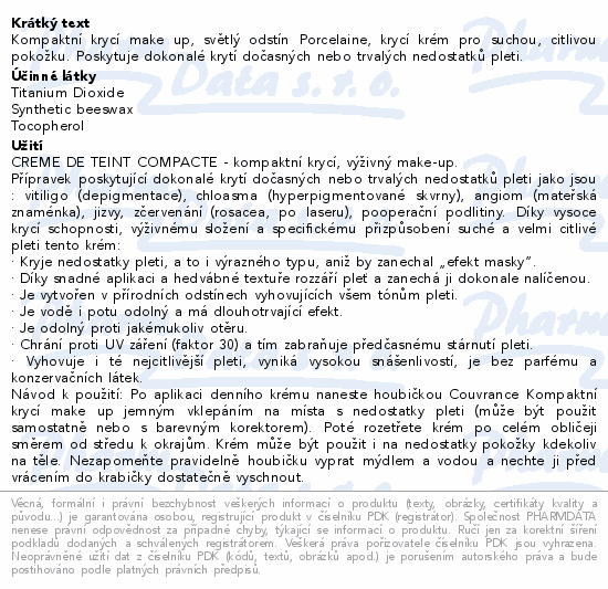 AVENE Couvrance Komp.výž.make-up SPF30 světlý 10g
