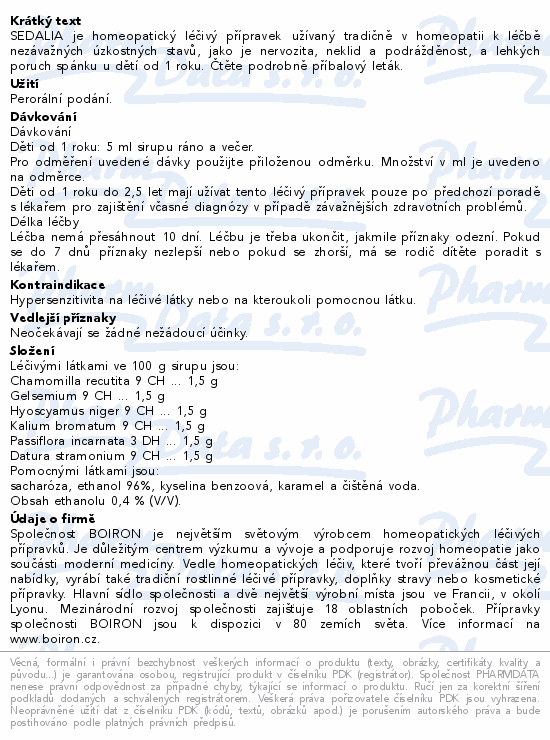 Sedalia sir.1x200ml
