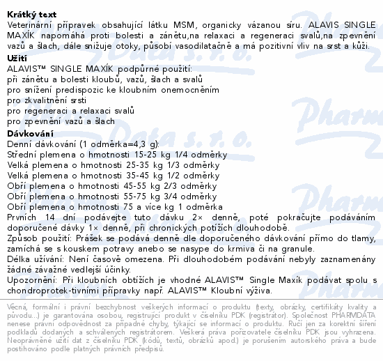 ALAVIS Single MAXÍK 600g