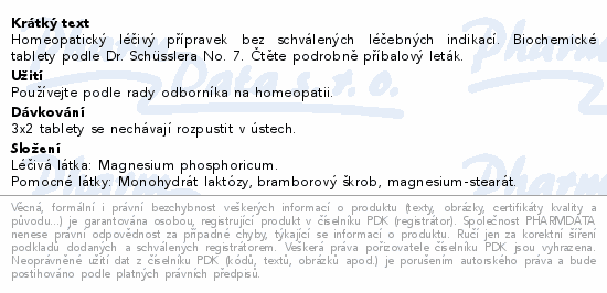 Magnesium phosphoricum DHU tbl.nob.200