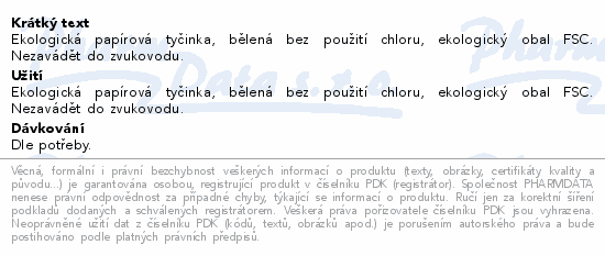 Vatové tyčinky Bellawa Baby pro kojence 60ks