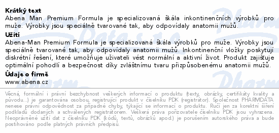 Inkont.vložky Abena Man Premium Formula 0 14ks