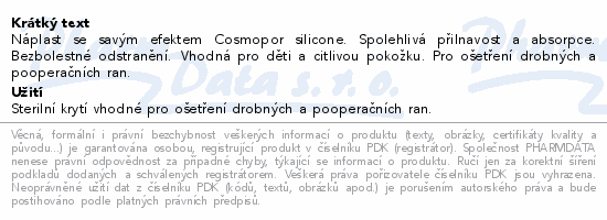 Cosmopor Silicone 7.2x5 cm 5ks
