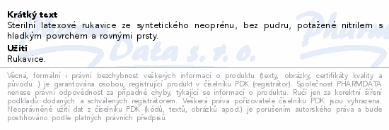 PROTEXIS ESSENTIAL LATEX 200párů velikost 8.0