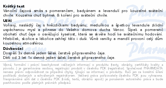 LEROS Kouzelné Vánoce čaj 20x2g