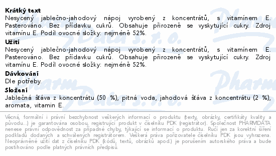 KUBÍK play voda&ovoce jablko-jahoda 400ml