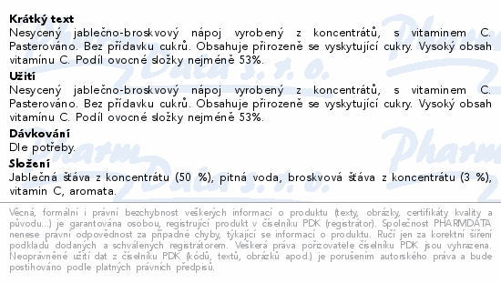 KUBÍK play voda&ovoce jablko-broskev 400ml