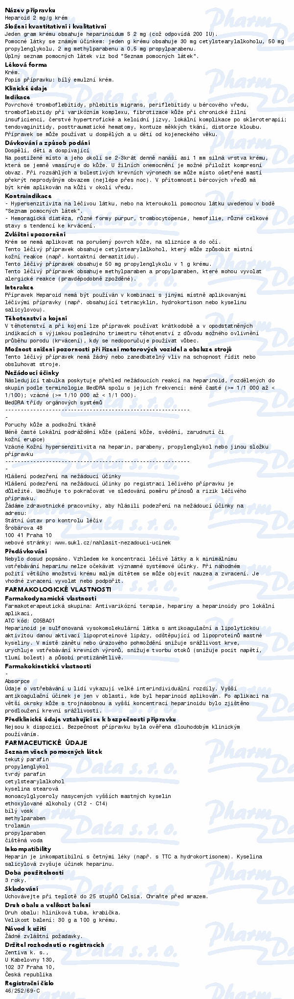 Heparoid Léčiva drm.crm.1x30g